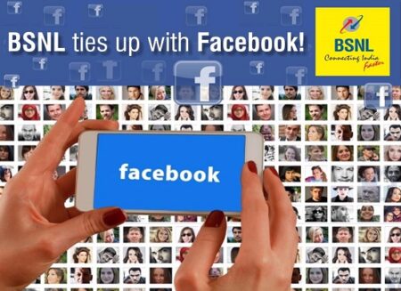 bsnl facebook tie up