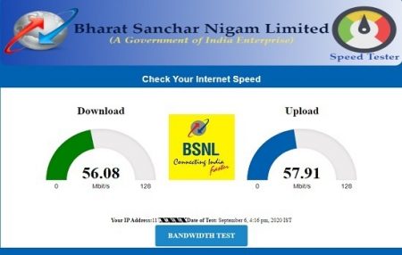 bsnl broadband ftth speed test