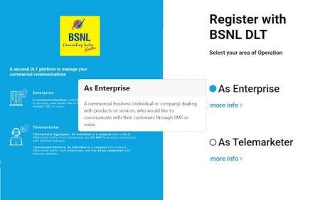 bsnl bulk sms dlt registration