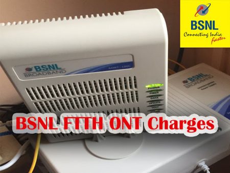 bsnl ftth ont rental charges