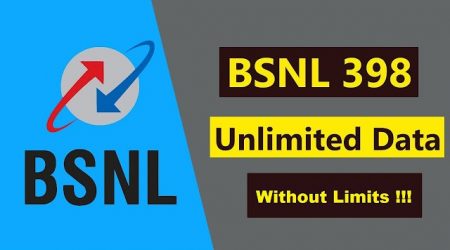 bsnl 398 plan truly unlimited data calls