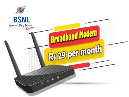 bsnl broadband modem rs29 rent offer