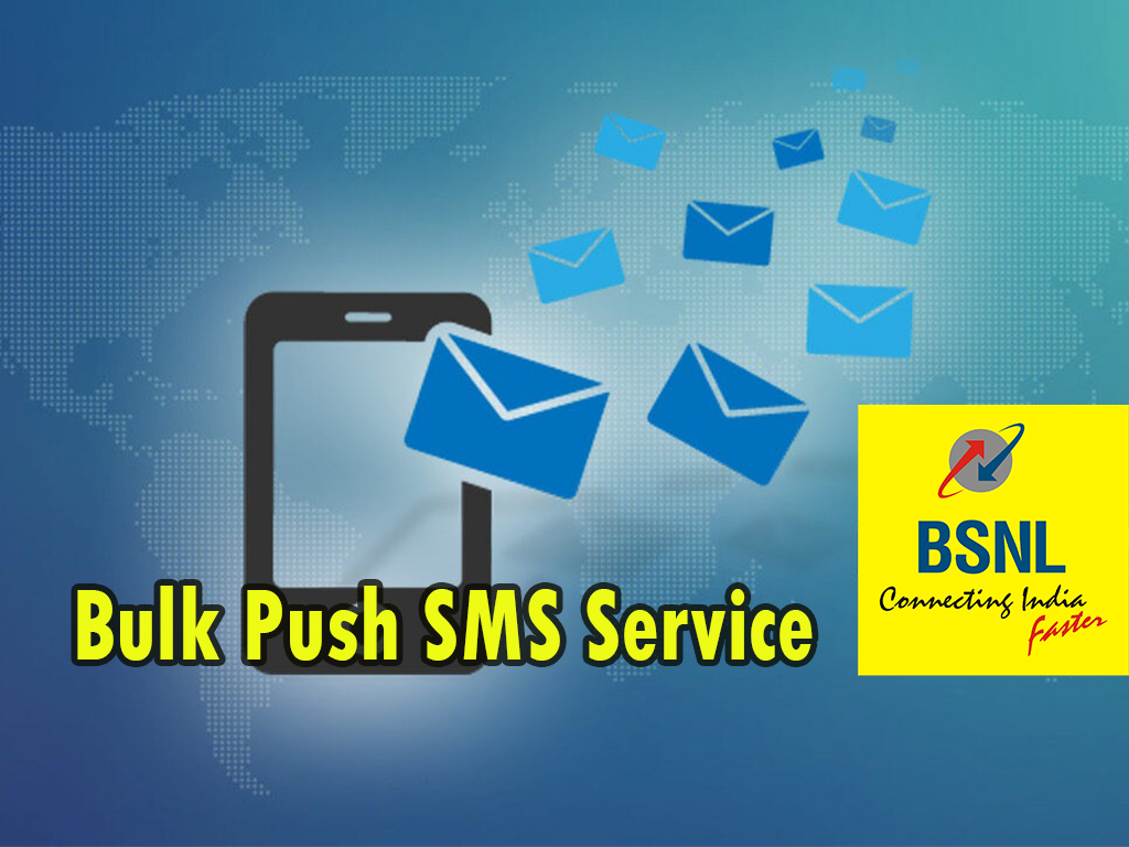 bsnl bulk push sms service