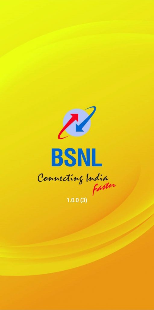 bsnl selfcare mobile app user interface