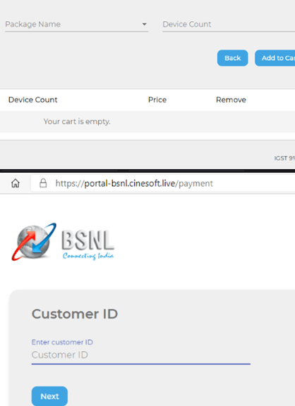 bsnl iptv package activation