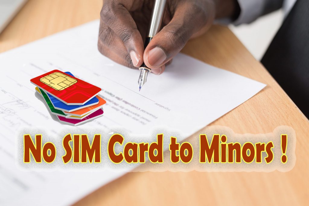 no sim to minors in India