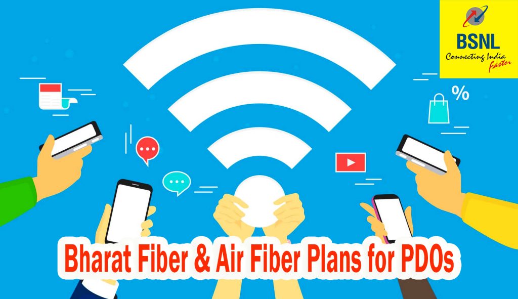 bsnl bharat fiber air fiber plans for pdo
